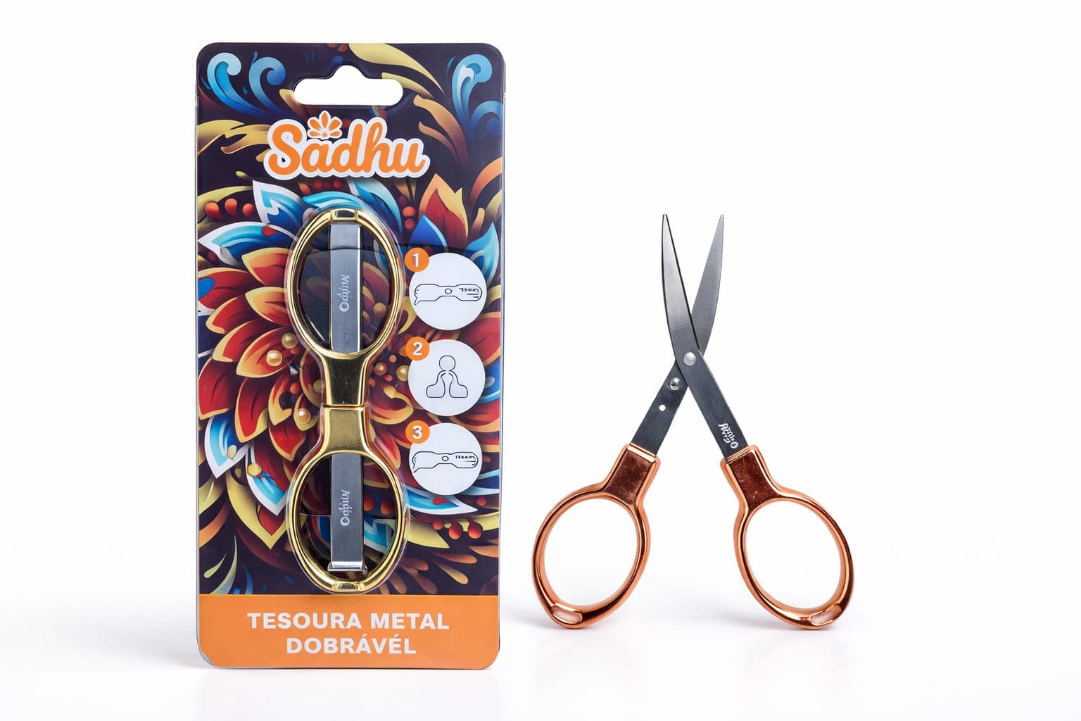 Tesoura SADHU Metal Dobrável – Multiuso Premium
