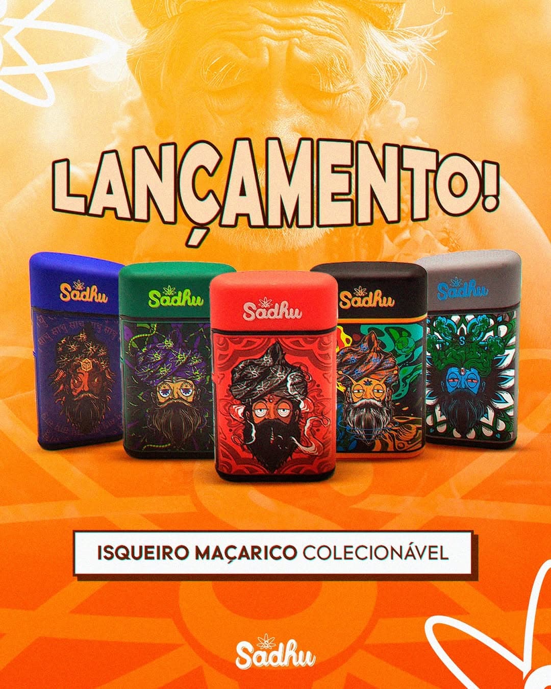 Isqueiro Maçarico Sadhu Colecionável