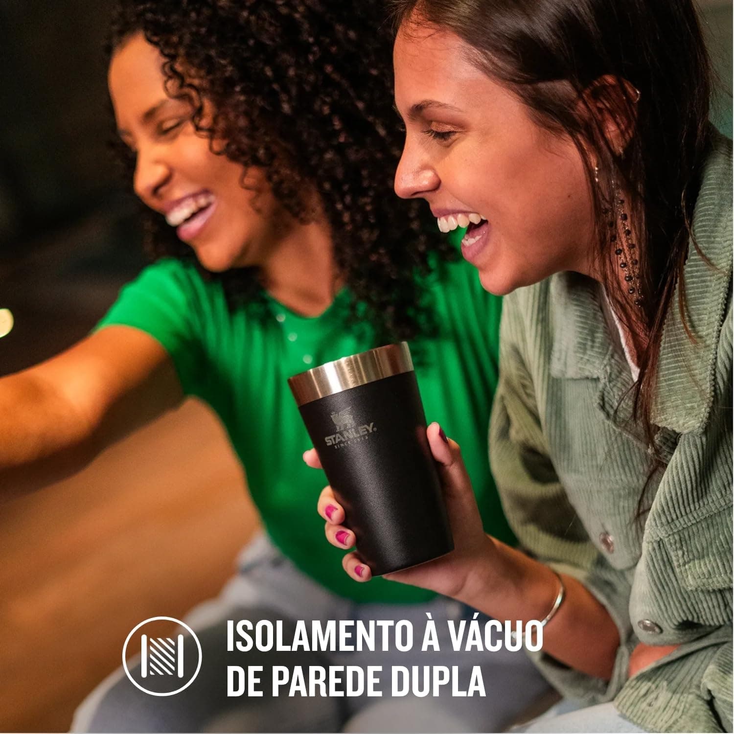 Stanley - Copo de cerveja isolado, copo empilhável Stay Chill de 473 ml, para bebidas quentes ou frias